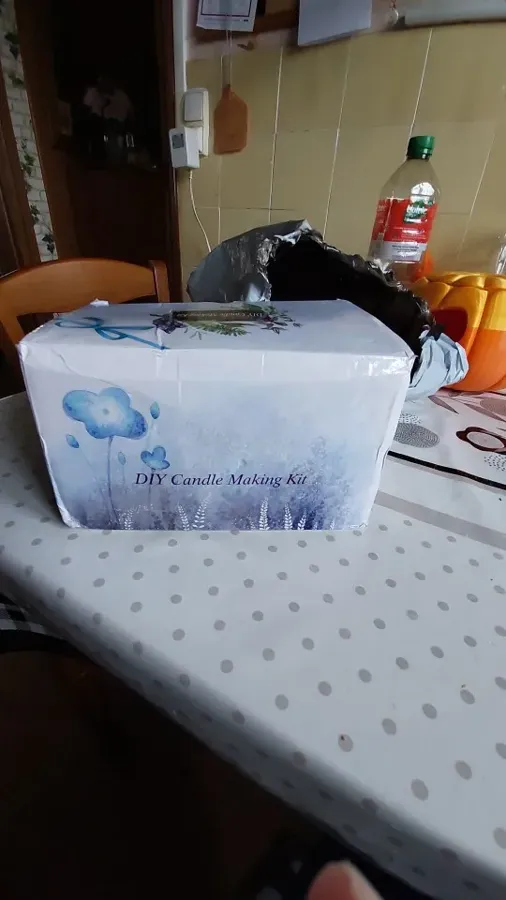 Photo posted by a verified buyer of the Waxwright candle making kit